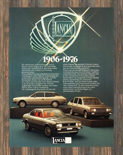 Lancia automobile reklame - lancia,